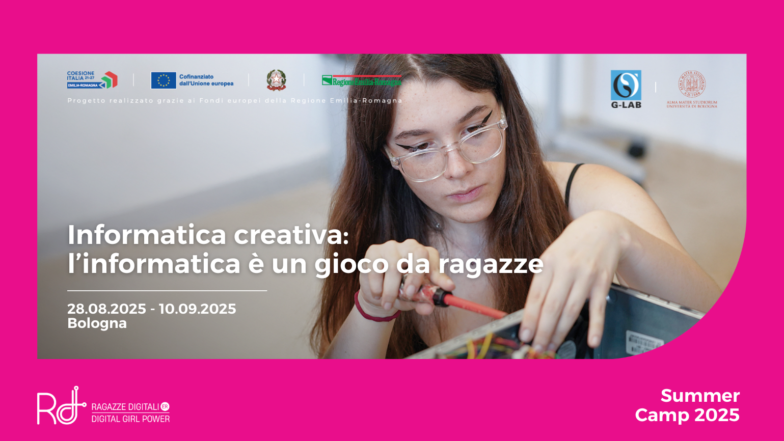 RAGAZZE DIGITALI ER 2025: INFORMATICA CREATIVA - L’INFORMATICA È UN GIOCO DA RAGAZZE