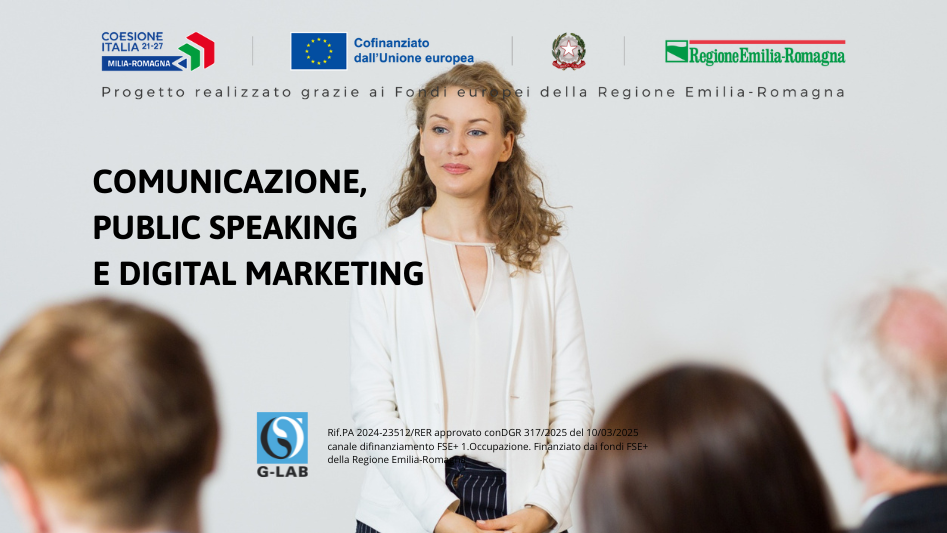 CORSO GRATUITO PER LIBERI PROFESSIONISTI: COMUNICAZIONE, PUBLIC SPEAKING & DIGITAL MARKETING